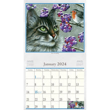 Load image into Gallery viewer, Cats Meow 2024 Wall Calendar
