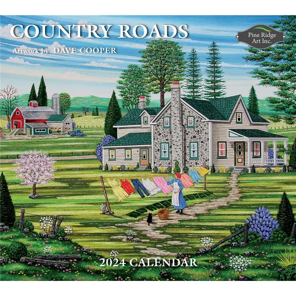 Country Roads 2024 Wall Calendar by Pine Ridge
