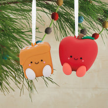 Load image into Gallery viewer, Better Together Apple and Caramel Magnetic Hallmark Ornaments, Set of 2
