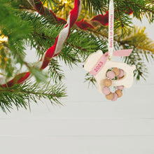 Load image into Gallery viewer, Baby Girl&#39;s First Christmas Bear 2023 Ornament
