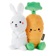 Load image into Gallery viewer, Better Together Bunny and Carrot Magnetic Plush Pair, 8&quot;
