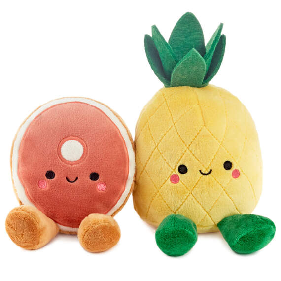 Better Together Ham and Pineapple Magnetic Plush Pair, 7
