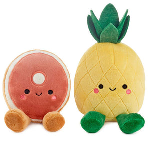 Better Together Ham and Pineapple Magnetic Plush Pair, 7"