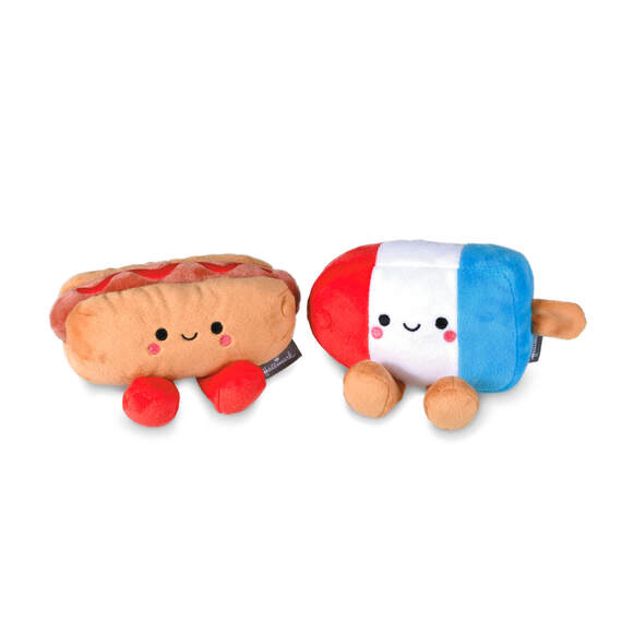Better Together Hot Dog and Bomb Pop Magnetic Plush Pair, 3.5