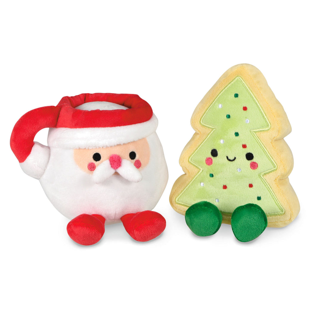 Better Together Santa Milk and Cookie Magnetic Plush, Set of 2