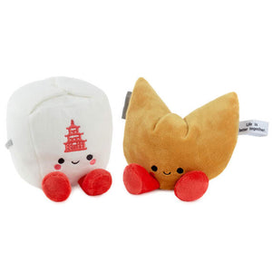 Better Together Takeout Box and Fortune Cookie Magnetic Plush Pair, 5"