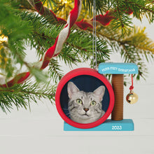 Load image into Gallery viewer, Purr-fect Christmas 2023 Photo Frame Ornament
