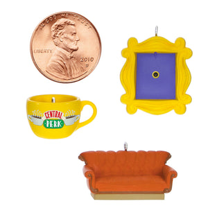 Mini Friends Coffee Cup, Frame and Couch Ornaments, Set of 3