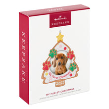 Load image into Gallery viewer, My Fur-st Christmas 2023 Photo Frame Ornament
