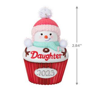 Daughter Cupcake 2023 Ornament