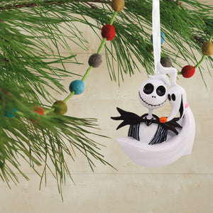 Disney Tim Burton's The Nightmare Before Christmas Jack Skellington and Zero Hallmark Ornament