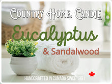 Load image into Gallery viewer, EUCALYPTUS &amp; SANDALWOOD - COUNTRY HOME CANDLE
