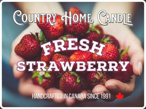 FRESH STRAWBERRY - COUNTRY HOME CANDLE