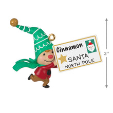 Load image into Gallery viewer, Gnome for Christmas Cinnamon&#39;s Letter to Santa Ornament
