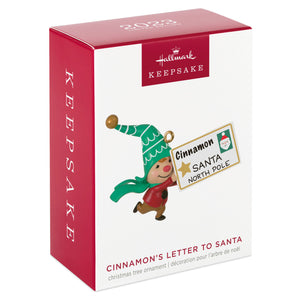 Gnome for Christmas Cinnamon's Letter to Santa Ornament