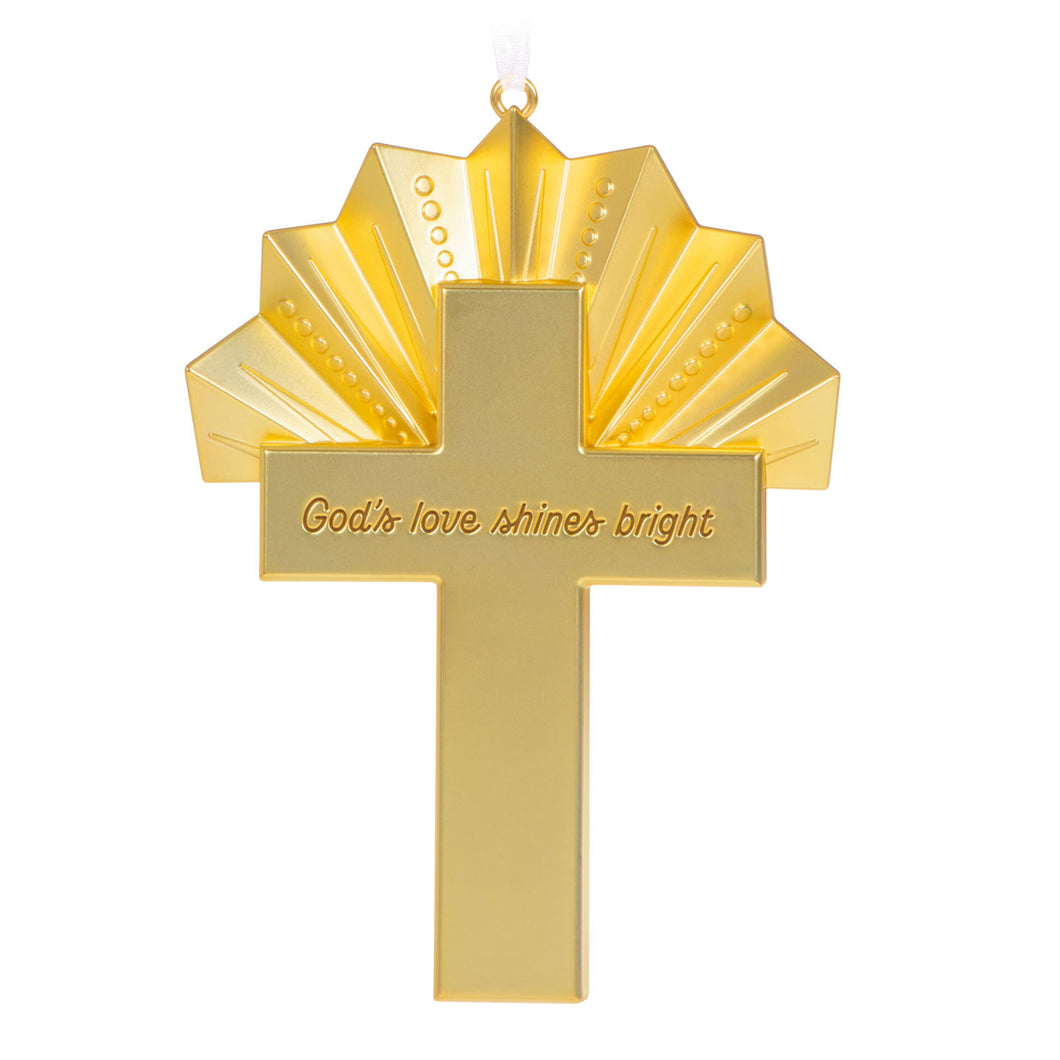 God's Love Shines Bright Metal Ornament