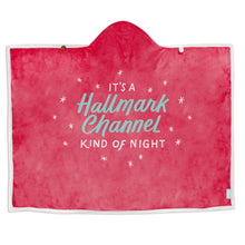 Load image into Gallery viewer, Hallmark Channel Kind of Night Hooded Blanket, 50x70
