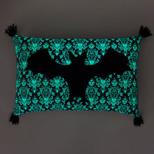 Load image into Gallery viewer, Disney The Haunted Mansion Glow-in-the-Dark Bat Pillow, 12x20
