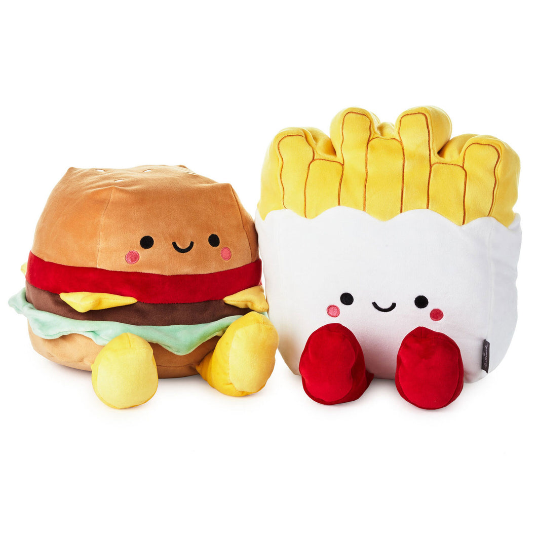 Large Better Together Burger and Fries Magnetic Plush, 10.25