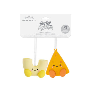 Better Together Mac and Cheese Magnetic Hallmark Ornaments, Set of 2