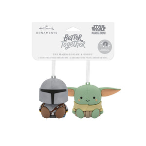 Better Together Star Wars: The Mandalorian™ and Grogu™ Magnetic Hallmark Ornaments, Set of 2