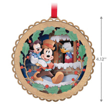Load image into Gallery viewer, Disney Mickey&#39;s Christmas Carol 40th Anniversary Papercraft Ornament
