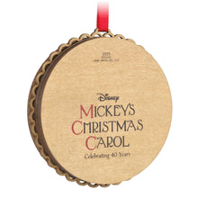 Load image into Gallery viewer, Disney Mickey&#39;s Christmas Carol 40th Anniversary Papercraft Ornament
