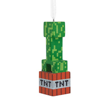 Load image into Gallery viewer, Minecraft Creeper on TNT Hallmark Ornament
