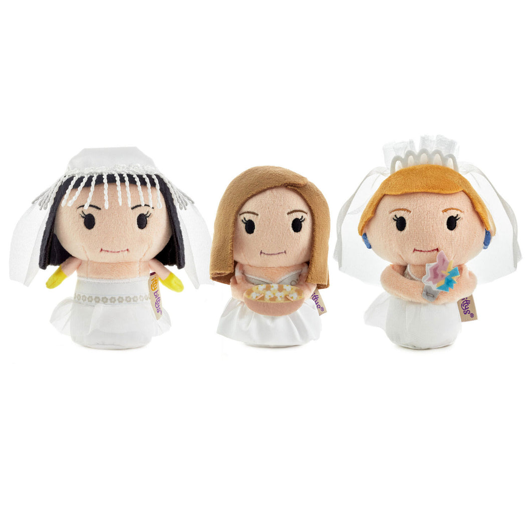 itty bittys® Friends Monica, Rachel and Phoebe in Wedding Dresses Plush, Set of 3