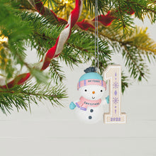 Load image into Gallery viewer, My First Christmas Snowman 2023 Ornament
