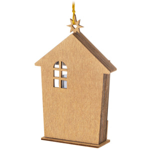 A Child is Born Nativity Papercraft Ornament