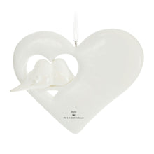 Load image into Gallery viewer, Our First Christmas Birds in Heart 2023 Porcelain Ornament
