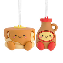 Load image into Gallery viewer, Better Together Pancakes and Syrup Magnetic Hallmark Ornaments, Set of 2
