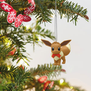 Mini Pokémon Holiday Eevee Ornament, 1"