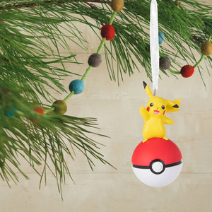 Pokémon Pikachu on Poké Ball Hallmark Ornament
