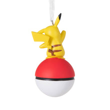 Load image into Gallery viewer, Pokémon Pikachu on Poké Ball Hallmark Ornament
