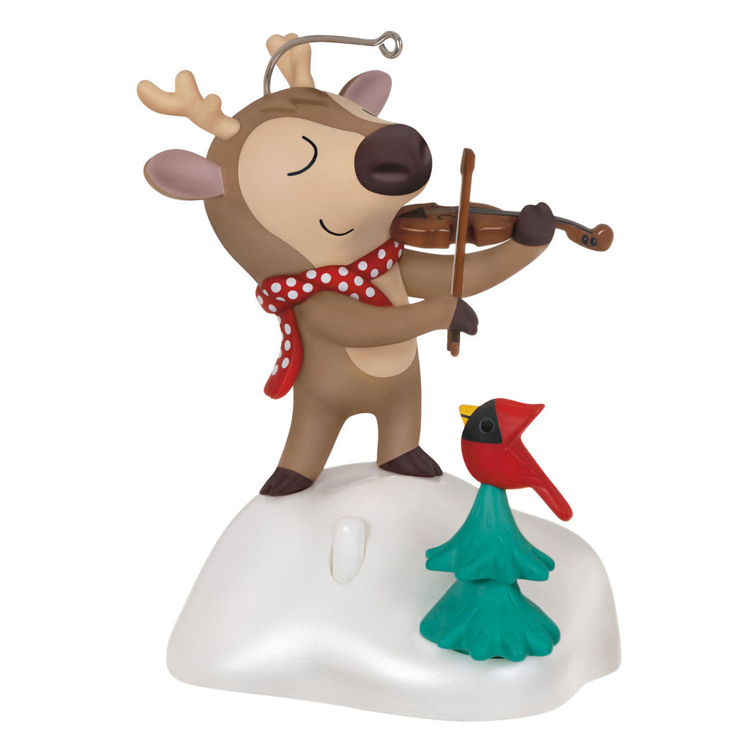 Festive Fiddler Musical Ornament