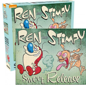 Ren & Stimpy 500pc Puzzle by Aquarius