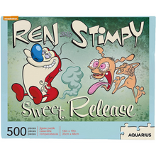 Load image into Gallery viewer, Ren &amp; Stimpy 500pc Puzzle by Aquarius
