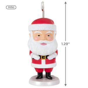 Mini Wiggly Santa Ornament, 1.29"