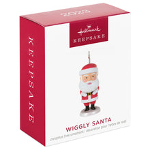 Load image into Gallery viewer, Mini Wiggly Santa Ornament, 1.29&quot;
