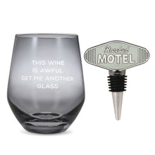 Load image into Gallery viewer, Schitt&#39;s Creek® Stemless Wine Glass and Bottle Stopper, Set of 2
