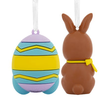 Load image into Gallery viewer, Better Together Chocolate Bunny and Easter Egg Magnetic Hallmark Ornaments, Set of 2
