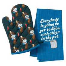 Load image into Gallery viewer, The Office Kevin&#39;s Chili Oven Mitt and Tea Towel, Set of 2
