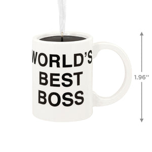 The Office World's Best Boss Coffee Mug Hallmark Ornament