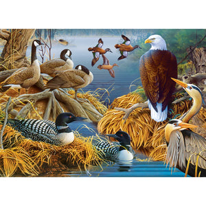 Audubon - Lake Life - 1000 Piece Puzzle by Master Pieces