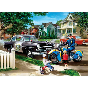 Hometown Heroes - Neighborhood Patrol -1000 Piece Puzzle by Master Pieces