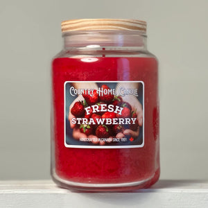 FRESH STRAWBERRY - COUNTRY HOME CANDLE