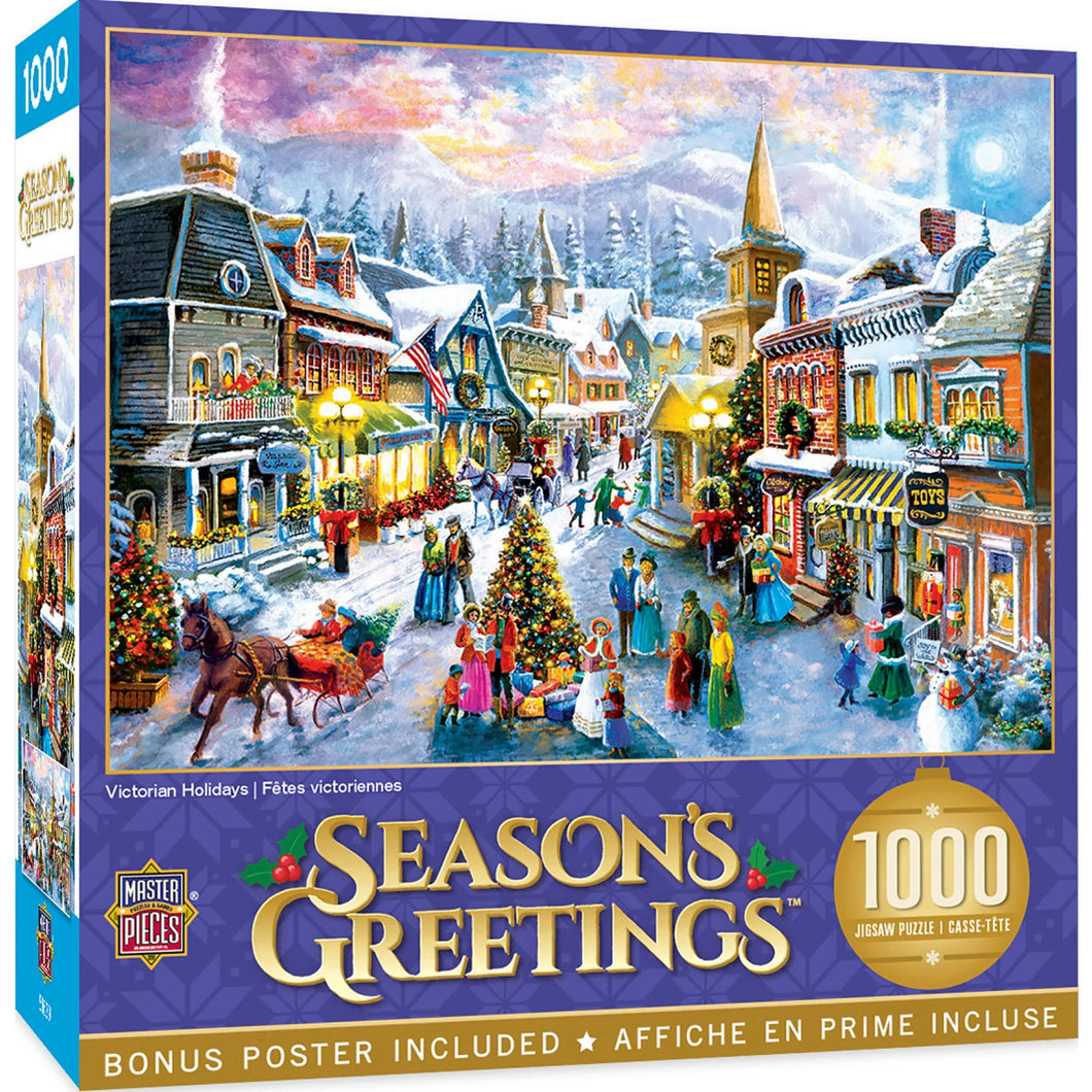 Season's Greetings - Victorian Holidays 1000 Piece Puzzle by Master Pieces