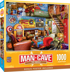 Man Caves - The Hideout 1000 Piece Puzzle by Master Pieces